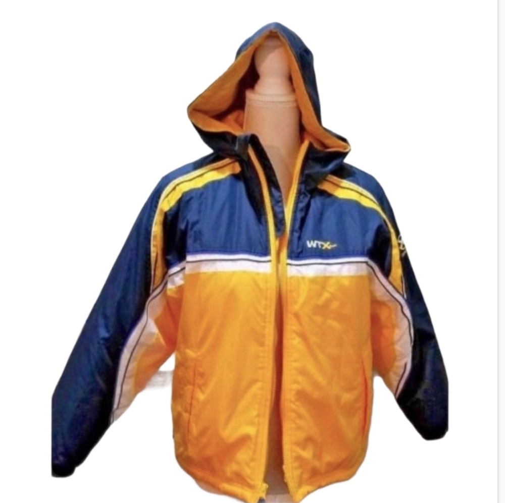 WTExtreme J Insulated jacket Size M (10-12 )Yellow Blue BLack White Polyester *